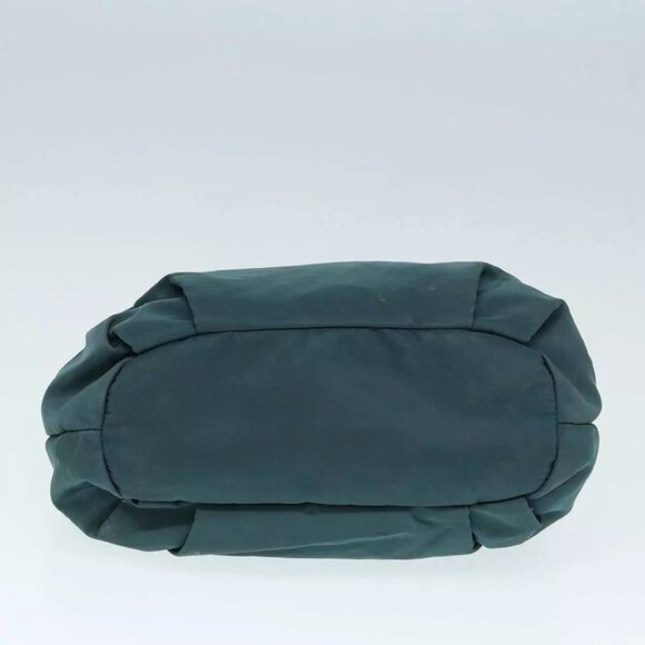 PRADA Hand Bag Nylon Green Gold Auth - Picture 6 of 16